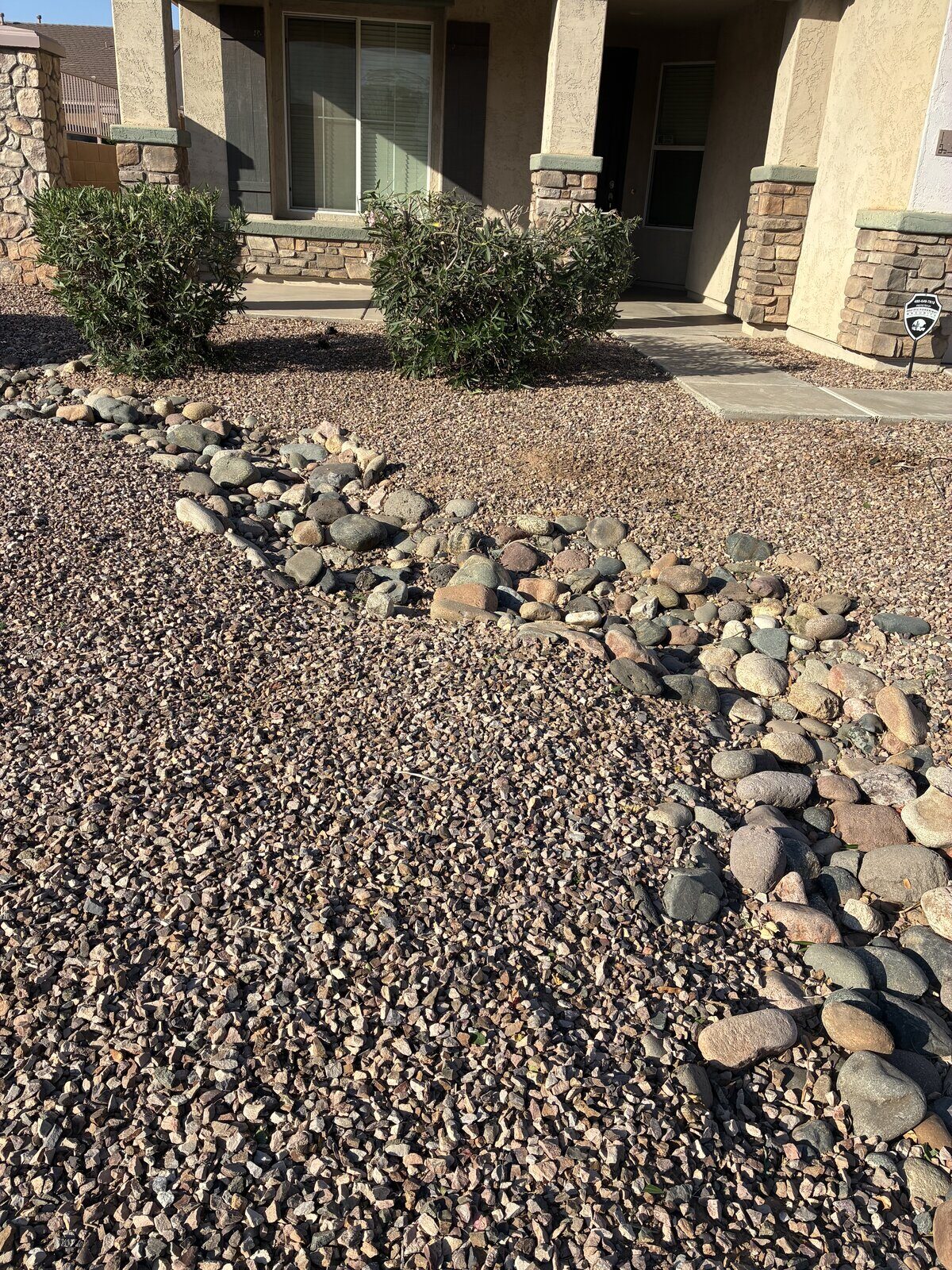 Dry Creek Bed Drainage