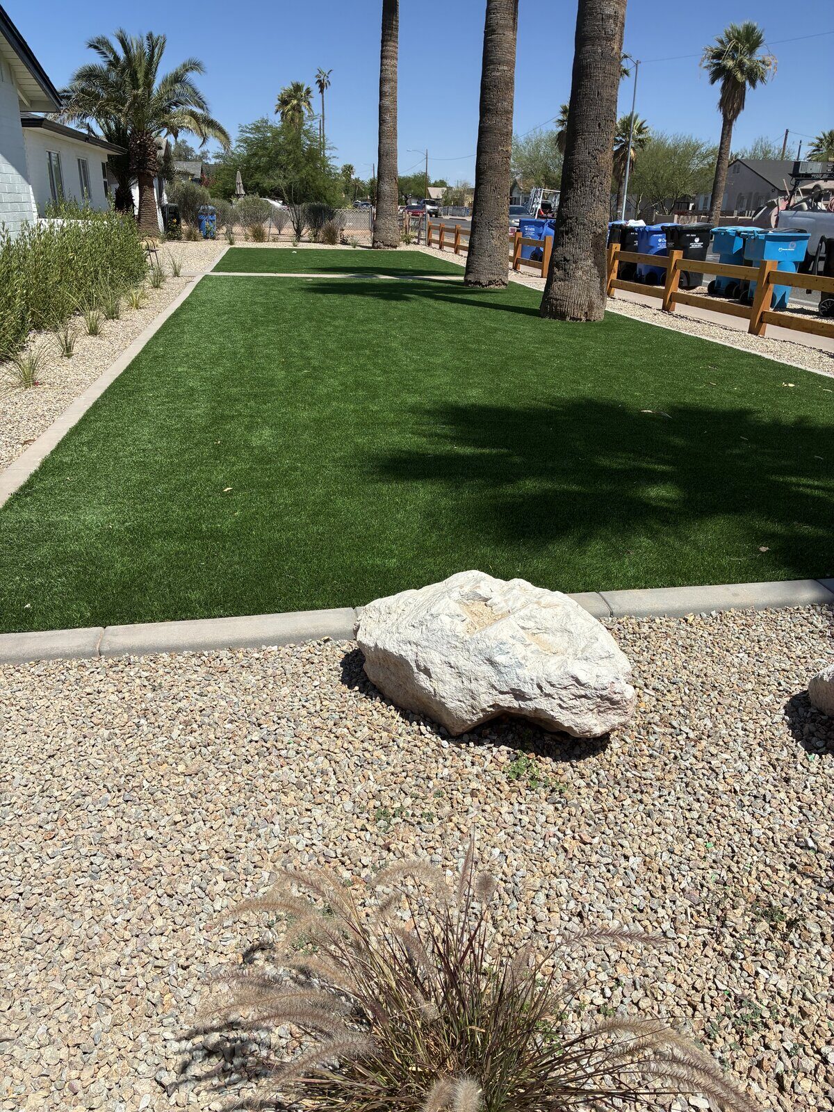 Turf, Boulder & Palms